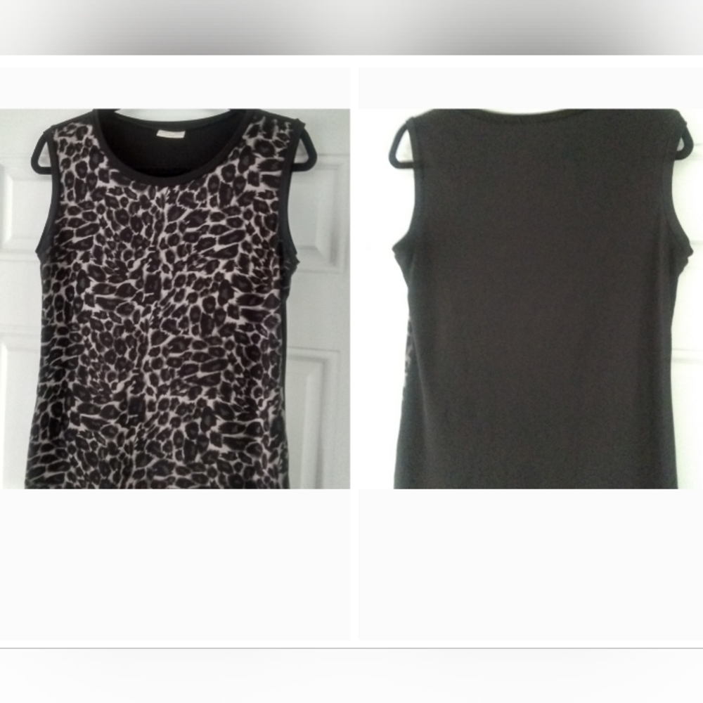 Jillian Nicole Women Animal Print Sleeveless Top SZ Medium